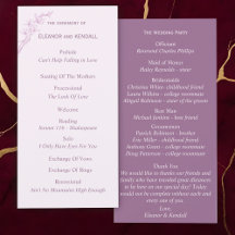 Tijdloze Trouwprogramma Bloem