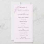 Tijdloze Trouwprogramma Bloem (Voorkant)