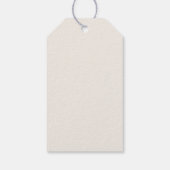Tijdloze Tuin | Frans Kasteel Monogram Bruiloft Cadeaulabel (Achterkant)