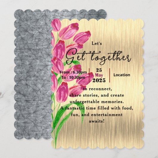 Tijdloze Tulpensamenkomst  Kaart (Voorkant / Achterkant)