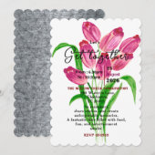 Tijdloze Tulpensamenkomst Kaart (Voorkant / Achterkant)