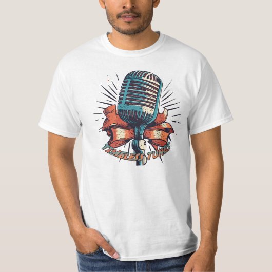 Tijdloze Tunes T-shirt (Voorkant)