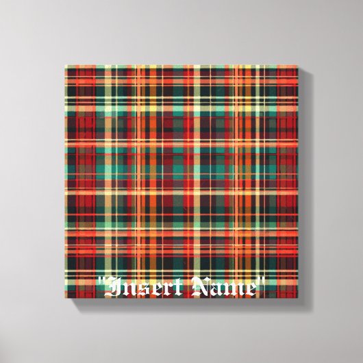 Tijdloze Tweed Canvas Afdruk (Voorkant)