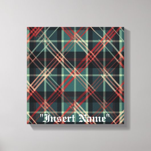 Tijdloze Tweed Canvas Afdruk (Voorkant)