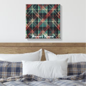 Tijdloze Tweed Canvas Afdruk (Insitu (Slaapkamer))