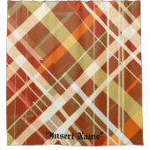 Tijdloze Tweed Douchegordijn (Voorkant)