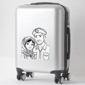 Tijdloze verbinding: een reis van erfgoed sticker (Koffer)