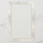 Tijdloze Verfijnde Moderne Luxe Marmer Briefpapier (Voorkant)
