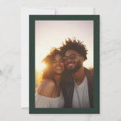 Tijdloze Vibe | Retro Trouwfoto Save The Date (Achterkant)