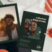 Tijdloze Vibe | Retro Trouwfoto Save The Date