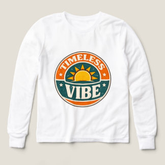 Tijdloze Vibe Vintage Retro Zonsondergang Badge 70