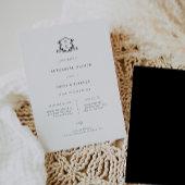 Tijdloze Vines Zwart Crest repetitie diner Aankondiging