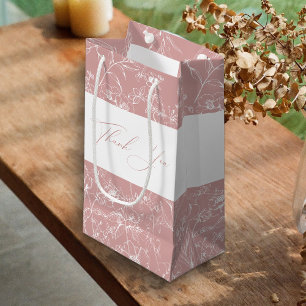 Tijdloze Vintage Bloem Roze Baby Borrel Favorietso Klein Cadeauzakje