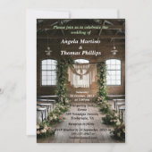 Tijdloze vintage bruiloft kaart (Voorkant)