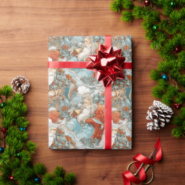 Tijdloze vintage kerst cadeaupapier