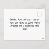 Tijdloze Vintage Londen Snowy Christmas Feestdagenkaart (Achterkant)