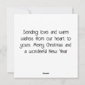 Tijdloze Vintage Londen Winter Kerstmis Feestdagenkaart (Achterkant)