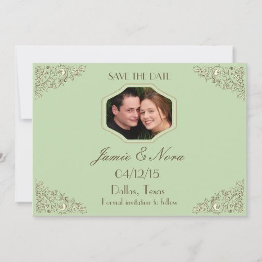 Tijdloze Vintage - save the date cards (Voorkant)