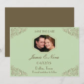 Tijdloze Vintage - save the date cards (Voorkant / Achterkant)