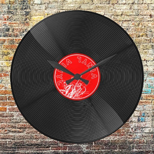 Tijdloze Vinyl Record Retro Grote Klok