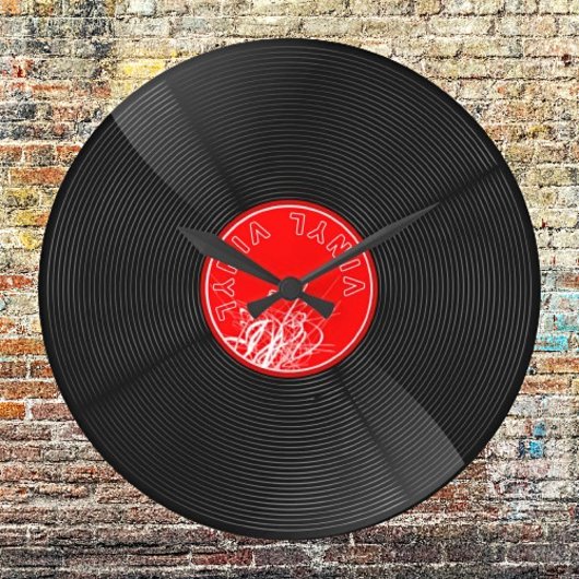 Tijdloze Vinyl Record Retro Grote Klok