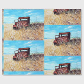 tijdloze vrachtwagen cadeaupapier (Vlak)