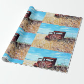 tijdloze vrachtwagen cadeaupapier (Uitgerold)