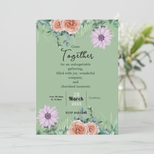 Tijdloze vriendschap kaart (Staand voorkant)