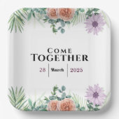 Tijdloze vriendschap papieren bordje (Voorkant)