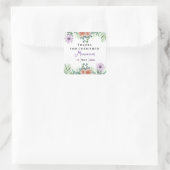 Tijdloze vriendschap vierkante sticker (Tas)