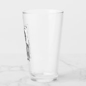 "Tijdloze Vrouwelijkheid" Elegant geëtst 16 oz. Gl Glas (Links)