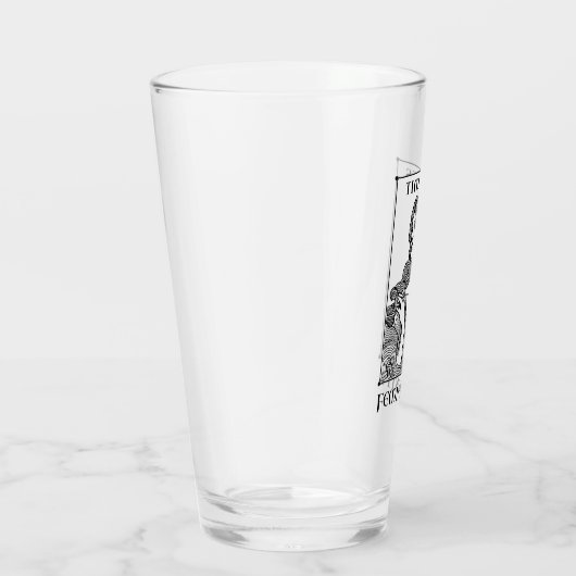 "Tijdloze Vrouwelijkheid" Elegant geëtst 16 oz. Gl Glas (Rechts)
