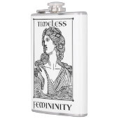 "Tijdloze Vrouwelijkheid" Elegante verpakte fles Heupfles (Links)