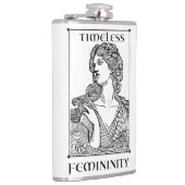 "Tijdloze Vrouwelijkheid" Elegante verpakte fles Heupfles (Rechts)