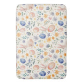 Tijdloze Waterverf Pastel Konijn Bloemen Eieren Badmat (Voorkant Verticaal)