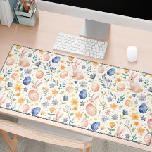 Tijdloze Waterverf Pastel Konijn Bloemen Eieren