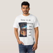 Tijdloze Wijsheid: Inspirerend Time Quote T-Shirt (Voorkant volledig)