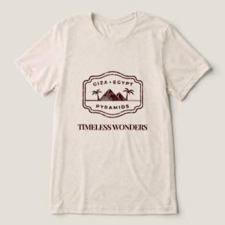 Tijdloze Wonders – Piramides van Egypte Tri-Blend Shirt