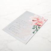 Tijdloze zachte roze orchidee bruiloft uitnodiging (Gedraaid)