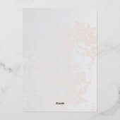 Tijdloze zachte roze orchidee bruiloft uitnodiging (Achterkant)