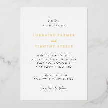 Tijdloze zwart-wit elegante bruiloft