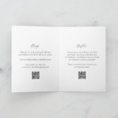 Tijdloze zwart-wit QR-code Elegante bruiloft (Binnen)