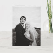 Tijdloze zwart-wit QR-code Moderne bruiloft (Achterkant)