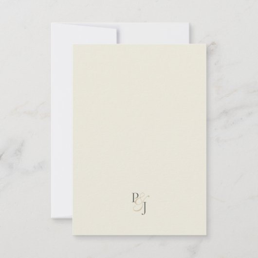 Tijdloze zwart-witte Wildflower Bewaar de datum Save The Date (Achterkant)