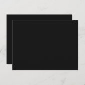 Tijdloze Zwarte AANPASBARE Trouwdag Briefkaart (Voorkant / Achterkant)