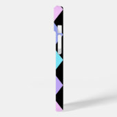 Tijdloze zwarte en levendige controles Case-Mate iPhone case (Achterkant / Links)