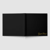 Tijdloze zwarte Folie gastenboek voor speciale her (Volledig)