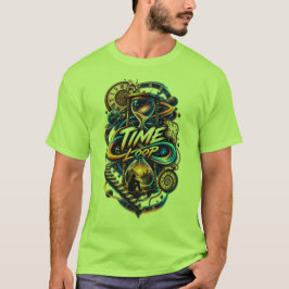 Tijdlus – Surrealistische Kosmische Tijdreis Kunst T-shirt