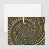 tijdmachine briefkaart (Voorkant / Achterkant)