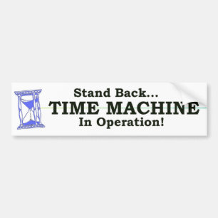 Tijdmachine Bumpersticker